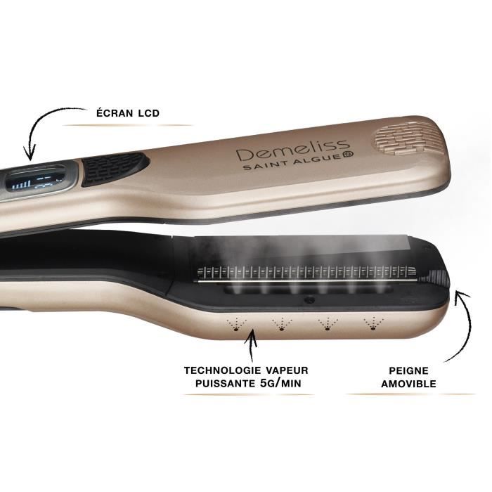 SAINT-ALGUE titanium vapor straightener Demeliss Titanium