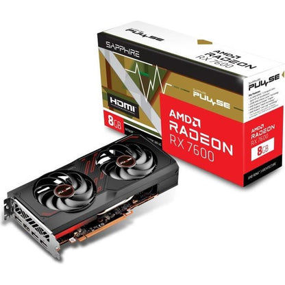 Sapphire - Graphics card - Pulse AMD Radeon  - RX 7600 Gaming 8GB GDDR6 - HDMI / Triple DP