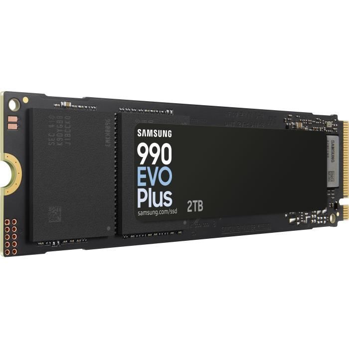 Internal SSD - SAMSUNG - 990 EVO Plus 2TB - NVMe M.2 PCIe 4.0x4 - Read speed up to 7250MB/s