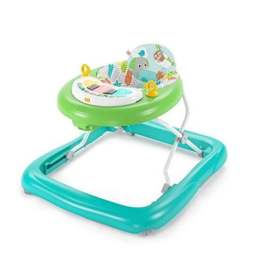 Bright Starts Trotteur Tiny Trek 2 in 1, Jungle Vines model, activity toy, adjustable height, light & sounds, 6 months+