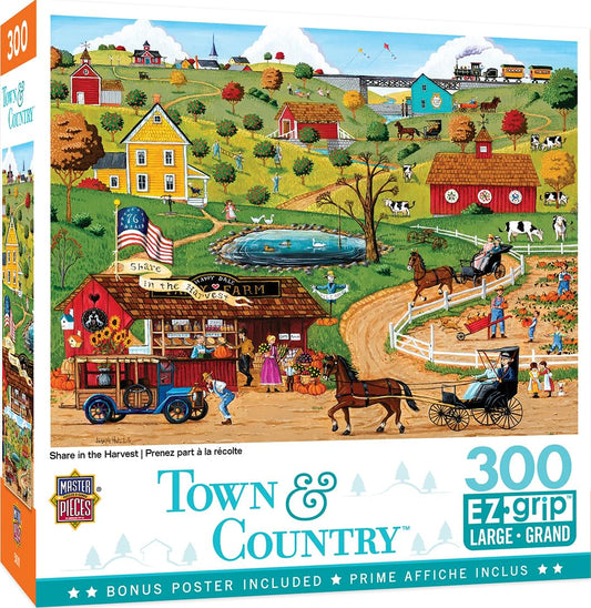 Share in the Harvest 300 Piece Large EZ Grip Jigsaw Puzzle