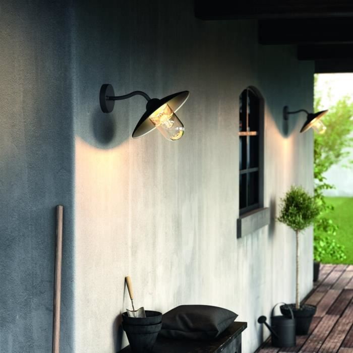 HAMMOCK-Outdoor wall light Descendant Black L30cm Black Philips