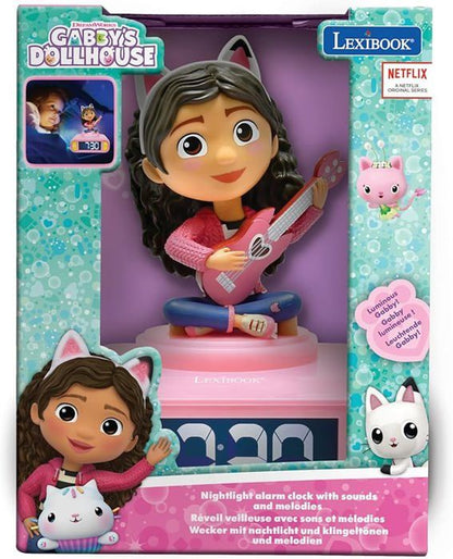 Gabby and the Magic House Digital Alarm Clock with Night Light and Sound Effects