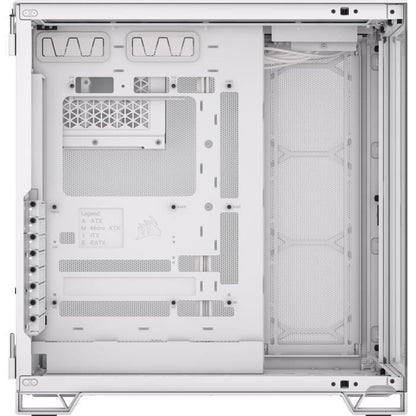 PC case - CORSAIR - 6500X Tempered Glass Mid-Tower Dual Chamber - White