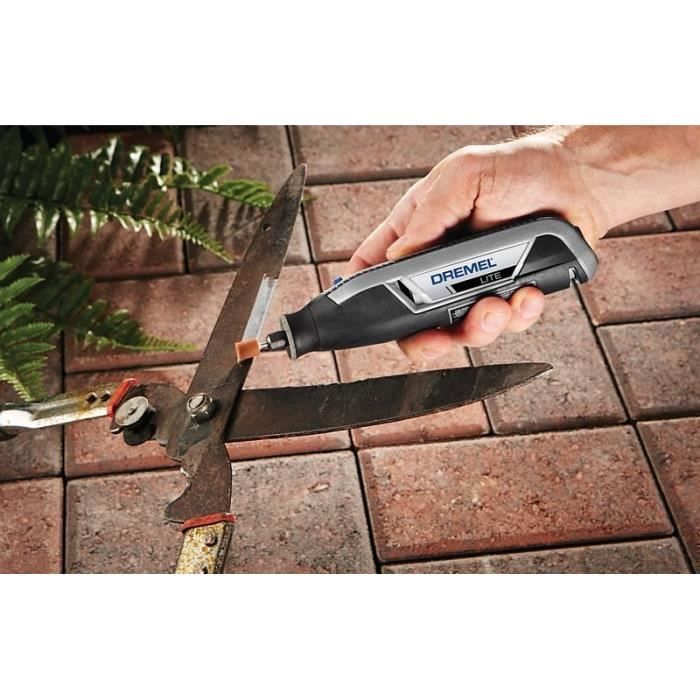 Wireless multifunction tool - Dremel Lite 7760 (delivered with 15 accessories and 1 USB charger, 3.6 integrated battery)