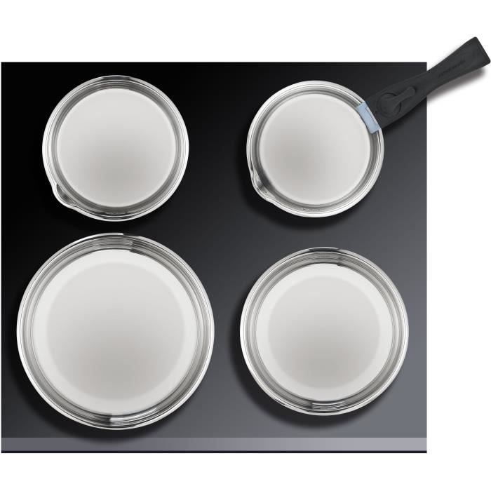Induction cookware set - Arthur Martin - AM2238 - Stainless steel - 10 pieces - Removable handle - All hobs including induction