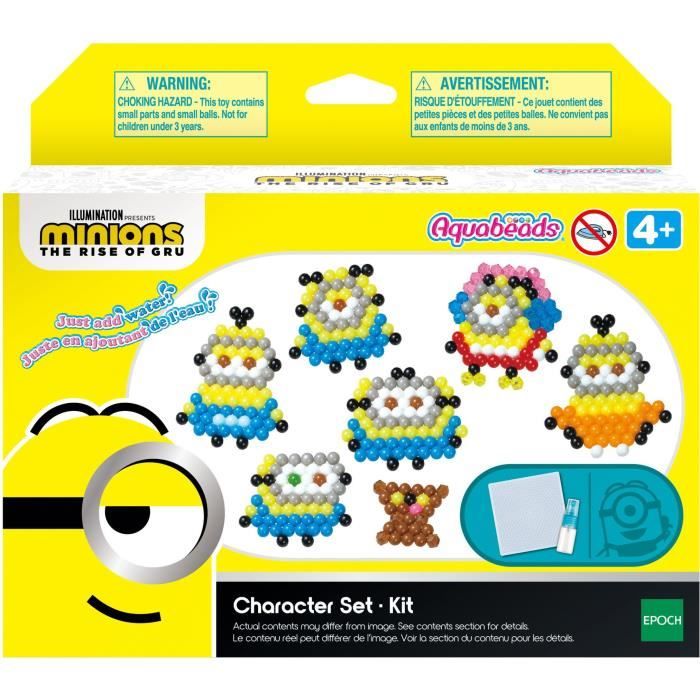 The Minions 2 kit: Once upon a time GRU - Aquabeads - 31605 - Pearls sticking with water