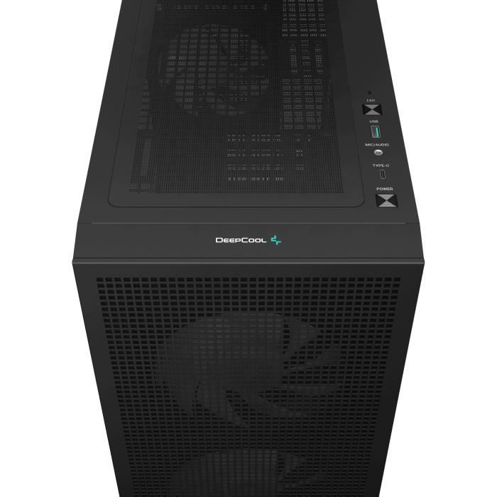 PC Case - DEEPCOOL - CH360 Digital - Without power supply - Mini tower - M-ATX format - Black