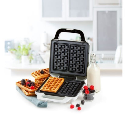 DOMO DO9222W - Waffle iron - 900W - 4x7 cm - Non-stick coating - Adjustable thermostat - Safety lock