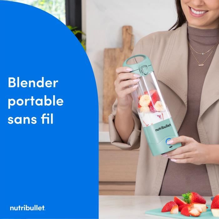 Blender - NUTRIBULLET - NBP003LBL - Portable - 0.475L - 70W - Light Blue