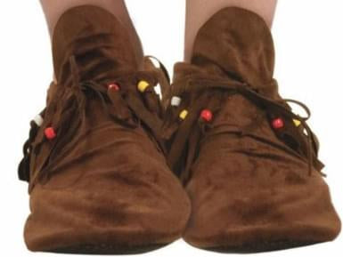 Hippie Native American Ladies Costume Moccasin Womens 7-10