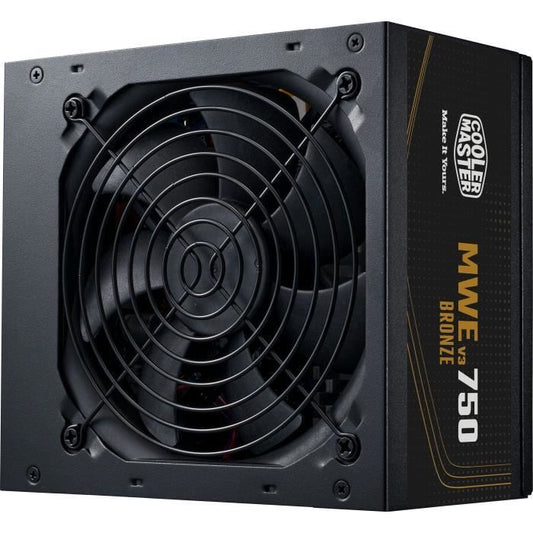 COOLER MASTER MWE Bronze 750W V2 - Power supply 750W - 230V (Certified 80 Plus Bronze 5 years warranty) Flat cables black