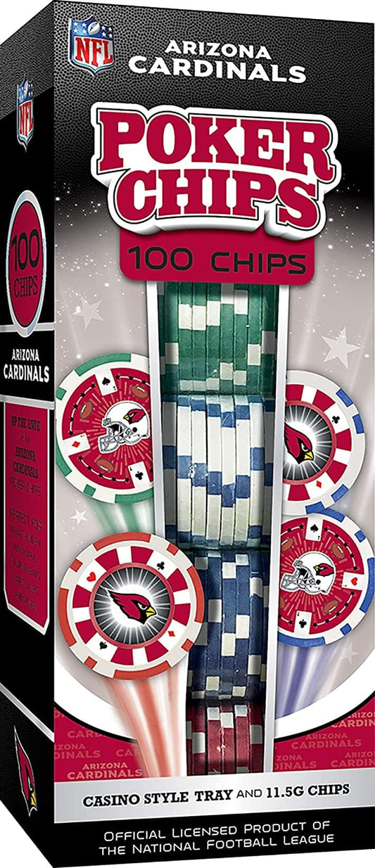 Arizona Cardinals NFL 100-Piece Poker Chips