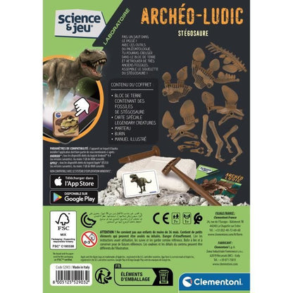 Archéo Ludic Stegosaurus CLEMENTONI