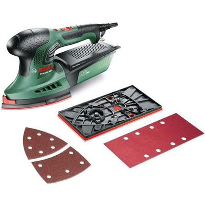 Multi Bosch - PSM 200 AES sander (delivered with 2 abrasive sheets, sanding tray and box)