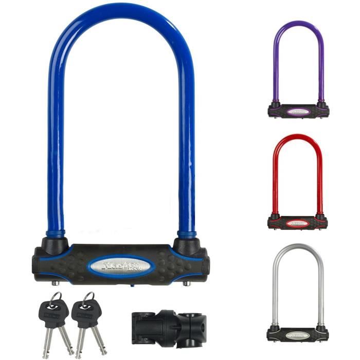 MASTER LOCK Bicycle Lock U [With Key] - Ideal for Bicycles, Electric Bikes, MTBs and others