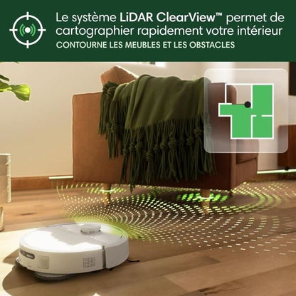 iRobot Roomba Plus 405 Combo Robot + AutoWash - Multifunction Base - Wash and dry wipes - LiDAR Clearview