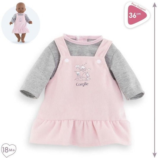 Dress and T-Shirt Banks of the Loire - COROLLE - Clothing - For 36cm Doll - From 2 years old