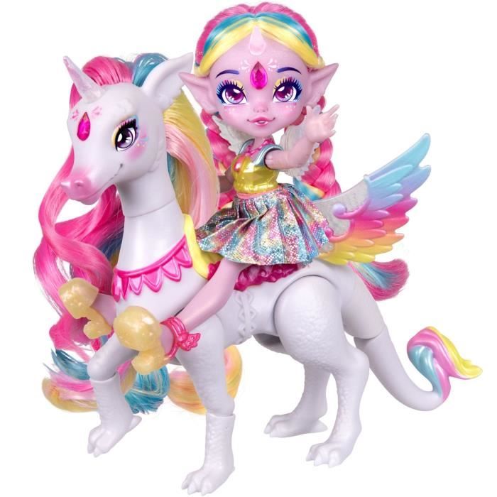 Pixling Unia and Cosmic Doll - MAGIC MIXIES - Doll and unicorn in a bottle, with ingredients