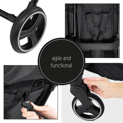 HAUCK Swift X Duo Double Stroller - Black