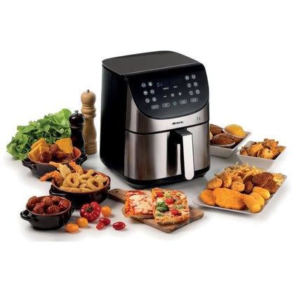 ARIETE digital oil-free fryer - brushed stainless steel - XXL 2 kilos - Model 4628