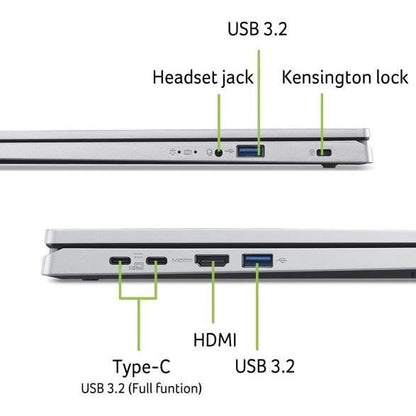ACER Aspire Go AG15-71P-55RF Laptop PC - Windows 11 - 15.6'' FHD - Intel Core i5-1334U - Intel Iris Xe - 32GB RAM -1024GB SSD