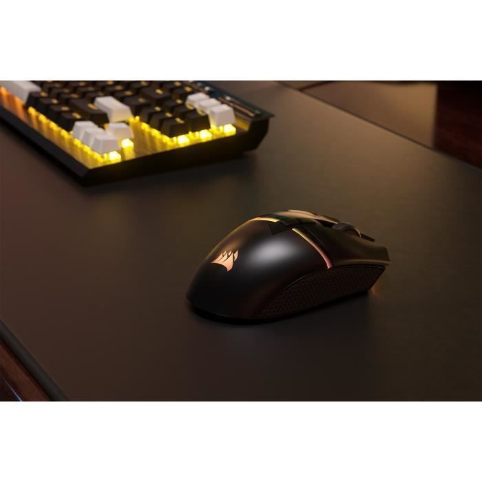 Gaming Mouse - Wireless - CORSAIR - DARKSTAR RGB Wireless - 15 programmable buttons - Optical Sensor - Black - (CH-931A011-EU)