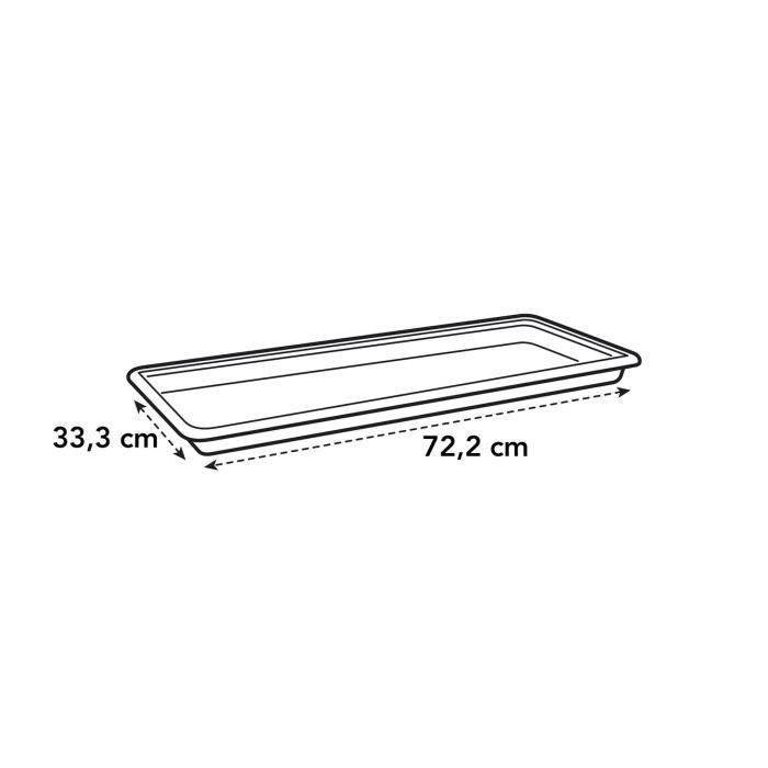 ELHO Green Basic XXL Saucer Ø 72.2 x H 5.5 cm - Black