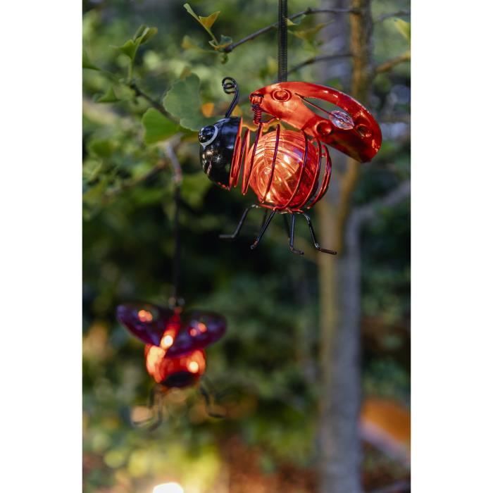 Clipped solar ladybug - in plastic - Ellumination duration 8 hours