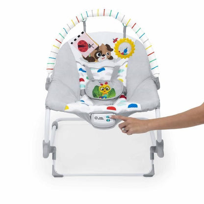 BABY EINSTEIN -DEAN- 3-in-1 evolving baby rocker, Melodies and vibrations, 3 positions, removable toy arch, 0-30 months