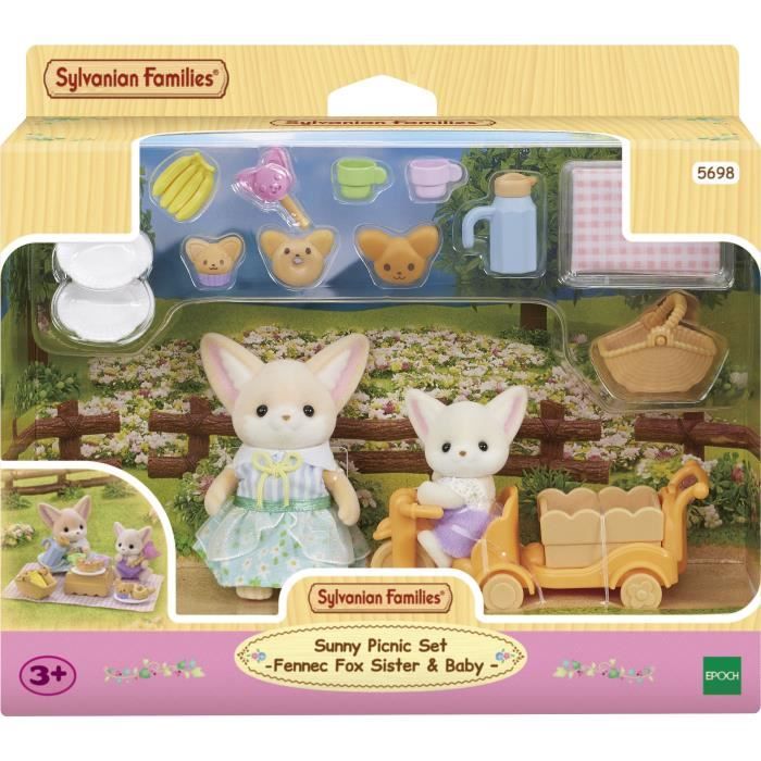 The picnic set of Fennec - Sylvanian Families brothers and sisters
