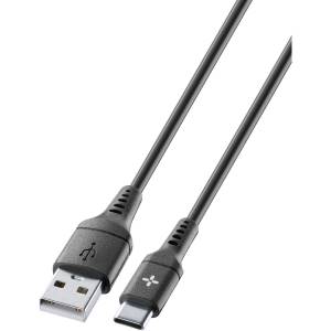 Cellularline Ploos Cavo USB-A a USB-C 1m Nero