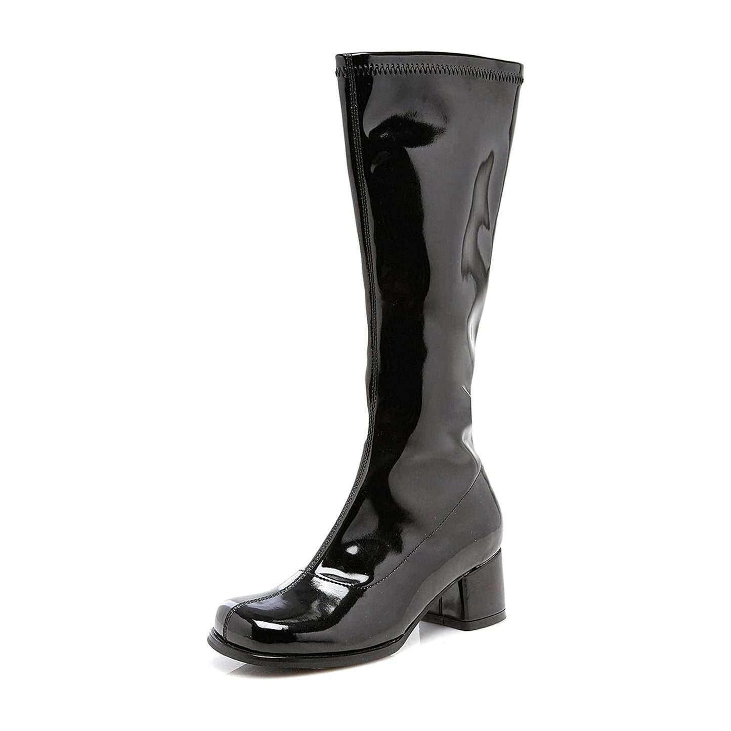 1.75 Inch Heel Black Costume Gogo Boots | Child X-Large