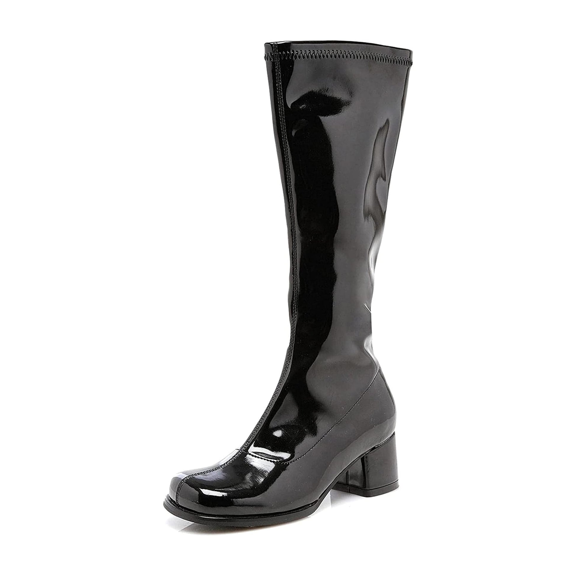 1.75 Inch Heel Black Costume Gogo Boots | Child X-Large