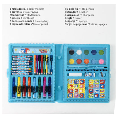 Sonic the Hedgehog Colouring stationery case