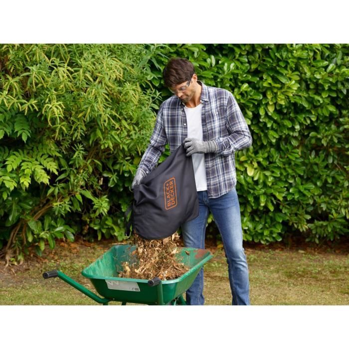 2600W BLACK+DECKER BEBL260-QS Corded Blower Vacuum Cleaner - Capacity 40L Suction volume 11.8m3/min