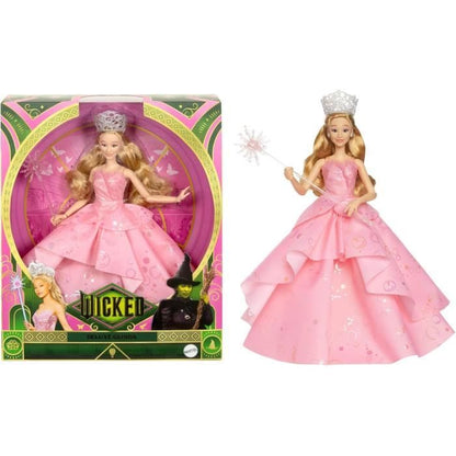 Mattel-Wicked-Glinda Doll with Removable Outfit and Accessories - HXY37