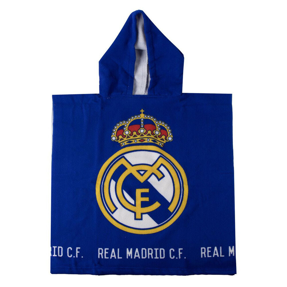 Real Madrid microfibre poncho beach towel