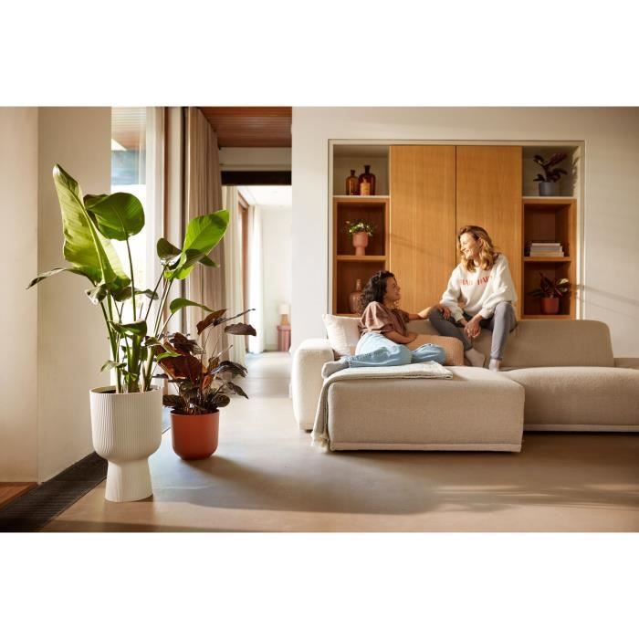 Flower pot - Elho - Vibes Fold Coupe - White - L 30 x W 29.5 x H 45 cm - Indoor - 100% recycled