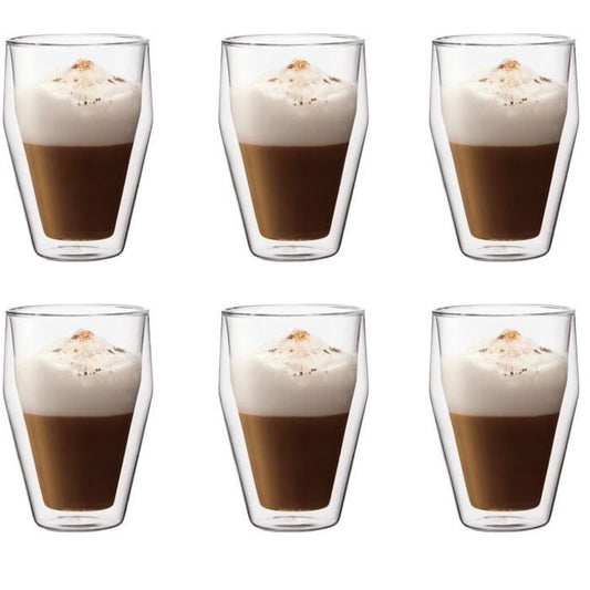 Set of 6 thermo glasses - BODUM - Titlis - Double wall - 0.35 l - Transparent