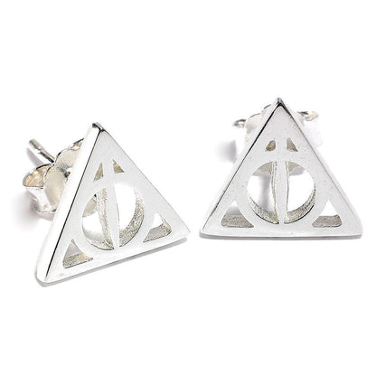 Harry Potter Deathly Hallows silver earrings