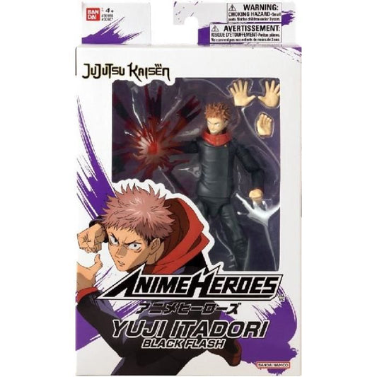 Anime Heroes 17 cm articulated figurine - Itadori Yuji Black Flash - BANDAI - Anime Heroes - Jujutsu Kaisen