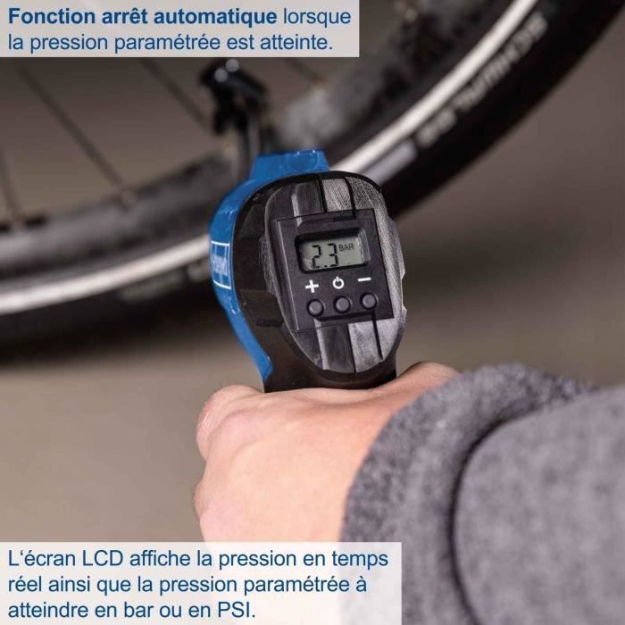 Portable compressor - SCHEPPACH - 20V IXES - LED display - 7 bars - 6 access included - without battery or charger - C-AC20-X