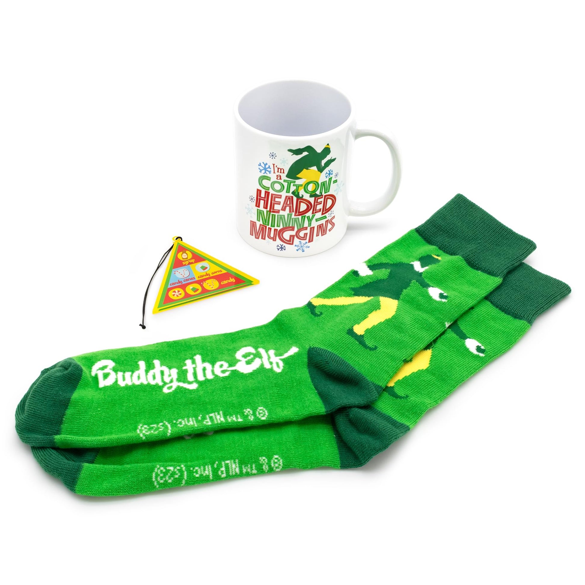 Elf Mug, Socks, and Ornament Bundle