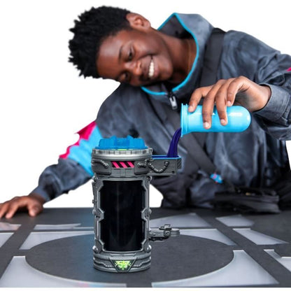 Action figure - MRBEAST LAB - Stealth Panther - 13 cm - Translucent blue body - 20 points of articulation