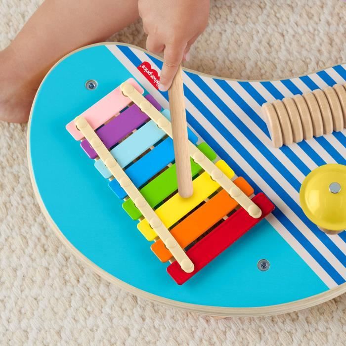 Fisher-Price HXT91 Wooden Musical Table with Percussion Instruments