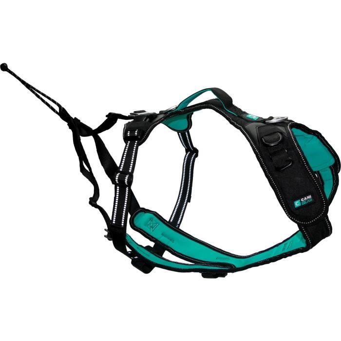 Dog harness - SYMBIOZ - XS - Black / Blue
