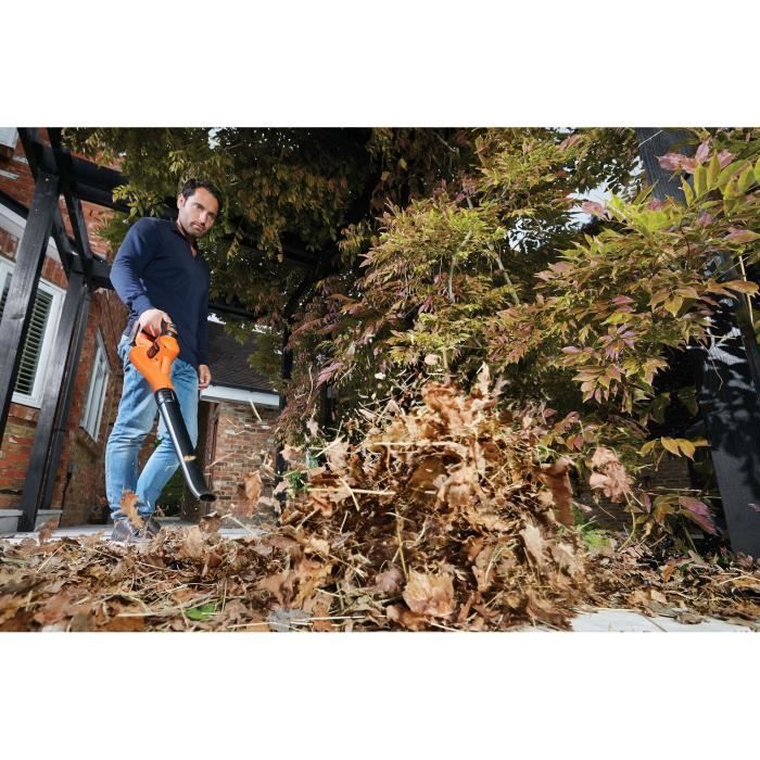 Black battery blower+Decker - GWC1820pc - 18V (delivered without battery or charger)