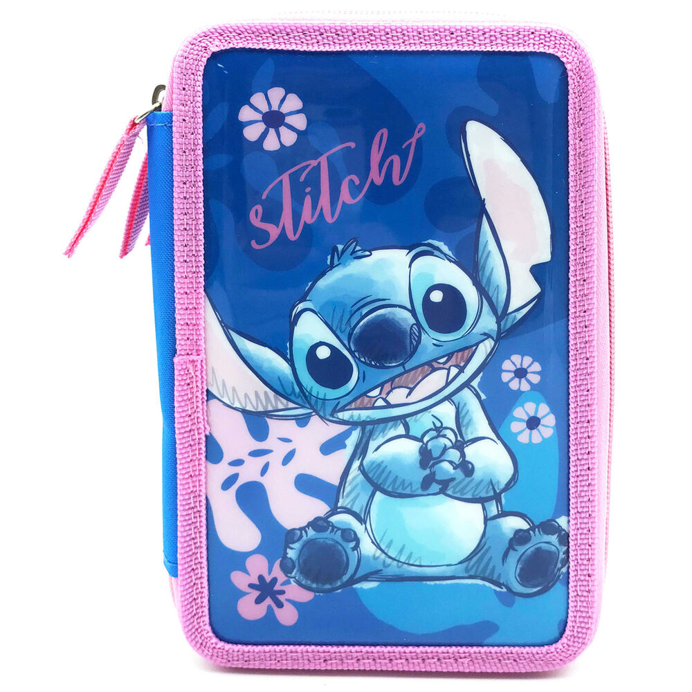 Disney Stitch triple pencil case