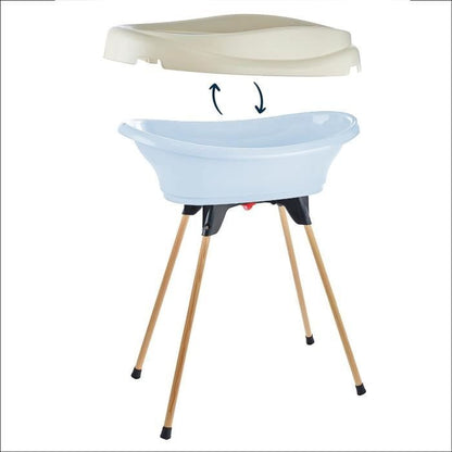 THERMOBABY Pack changing table Bathtub and VASCO stand - Blue Flower